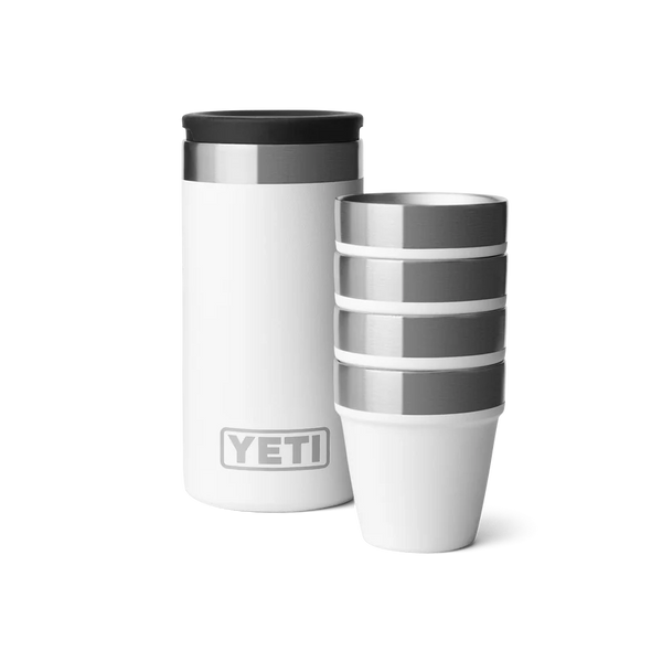 BARWARE SHOT GLASSES & CASE Schnapsbecher-Set WHITE